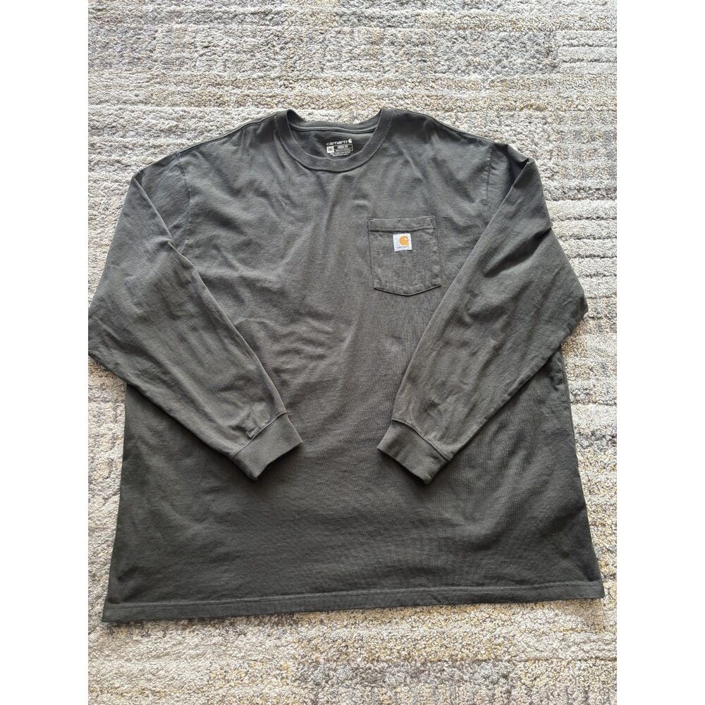 Carhartt loose fit dark gray mens long sleeve shirt 3XL